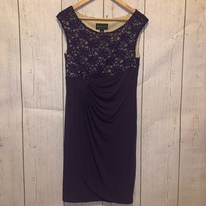 Connected Purple Sheath Dress 12P